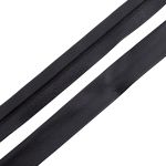 Косая бейка кожзам 15 мм / 45 метров, черный