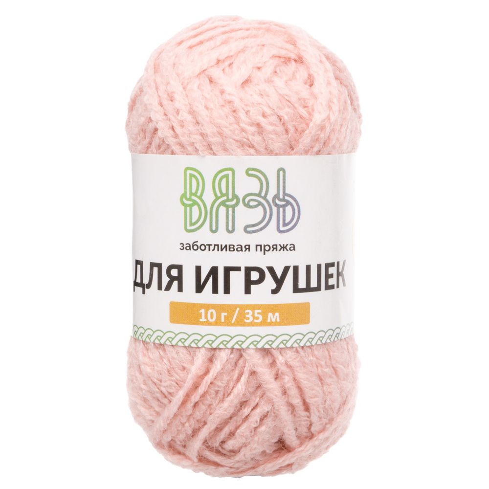 Пряжа Вязь Для игрушек / уп. 6 мот. по 10 г, 35 м, ассорти №1 Пастельный микс