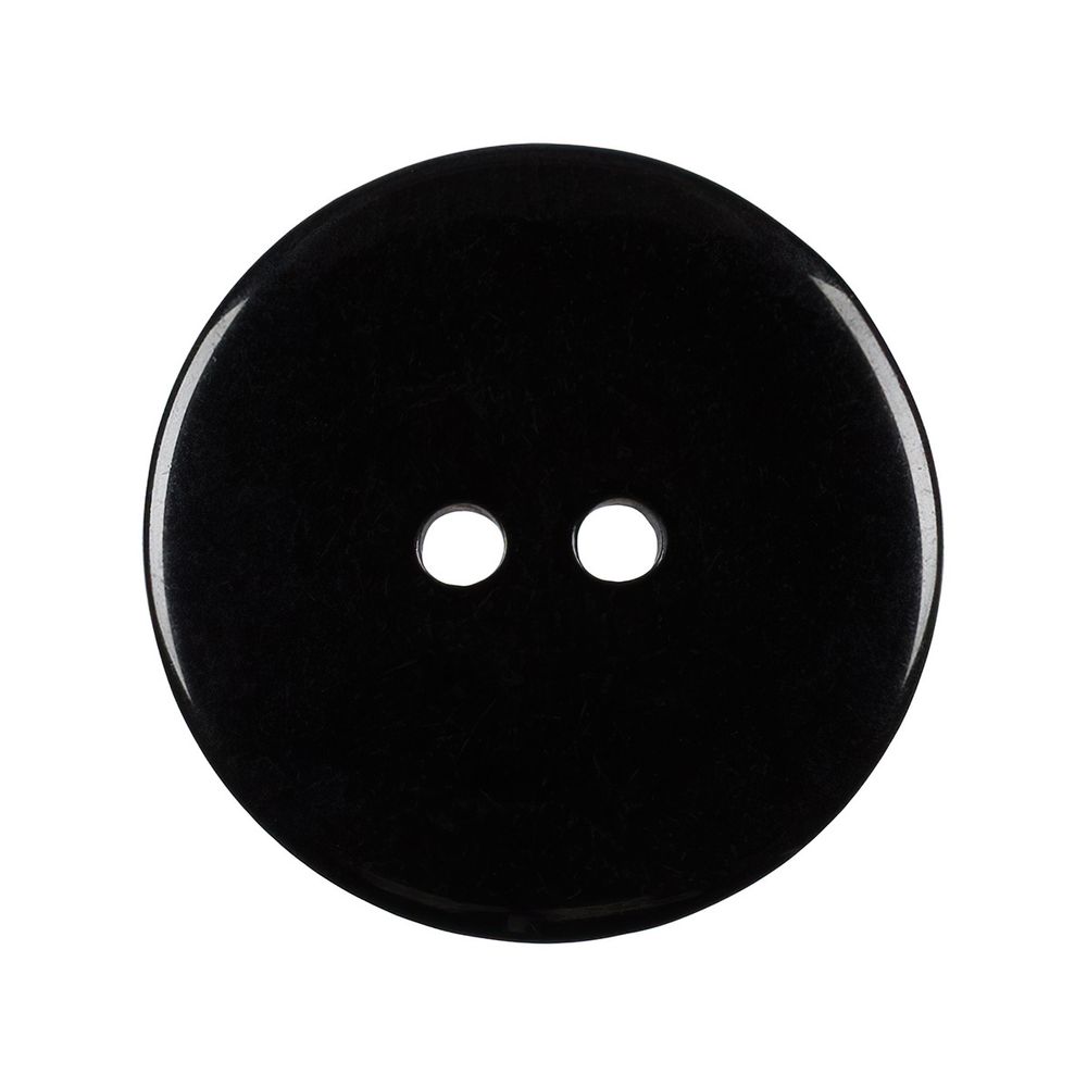Пуговицы 2 прокола костюмные 25 мм, 50 шт, А008 черный, Blitz DRN 0119