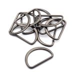 Полукольцо литое металл внутр. 40 мм (внешн. 46х31 мм), плоское, 10 шт, чер.никель ГР, 6893