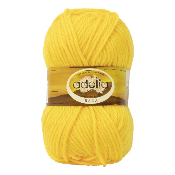 Пряжа Adelia Rada / уп.10 мот. по 100г, 80м, 003 желтый