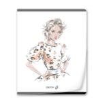 Тетрадь общая с пластиковой обложкой 180 мкр, лен, цвет.запечат.титул лист A5+ 80 л. на скобе 65 г/м², белизна 100 %, 10 шт, клетка, 01106 Парижанка, Светоч Т63