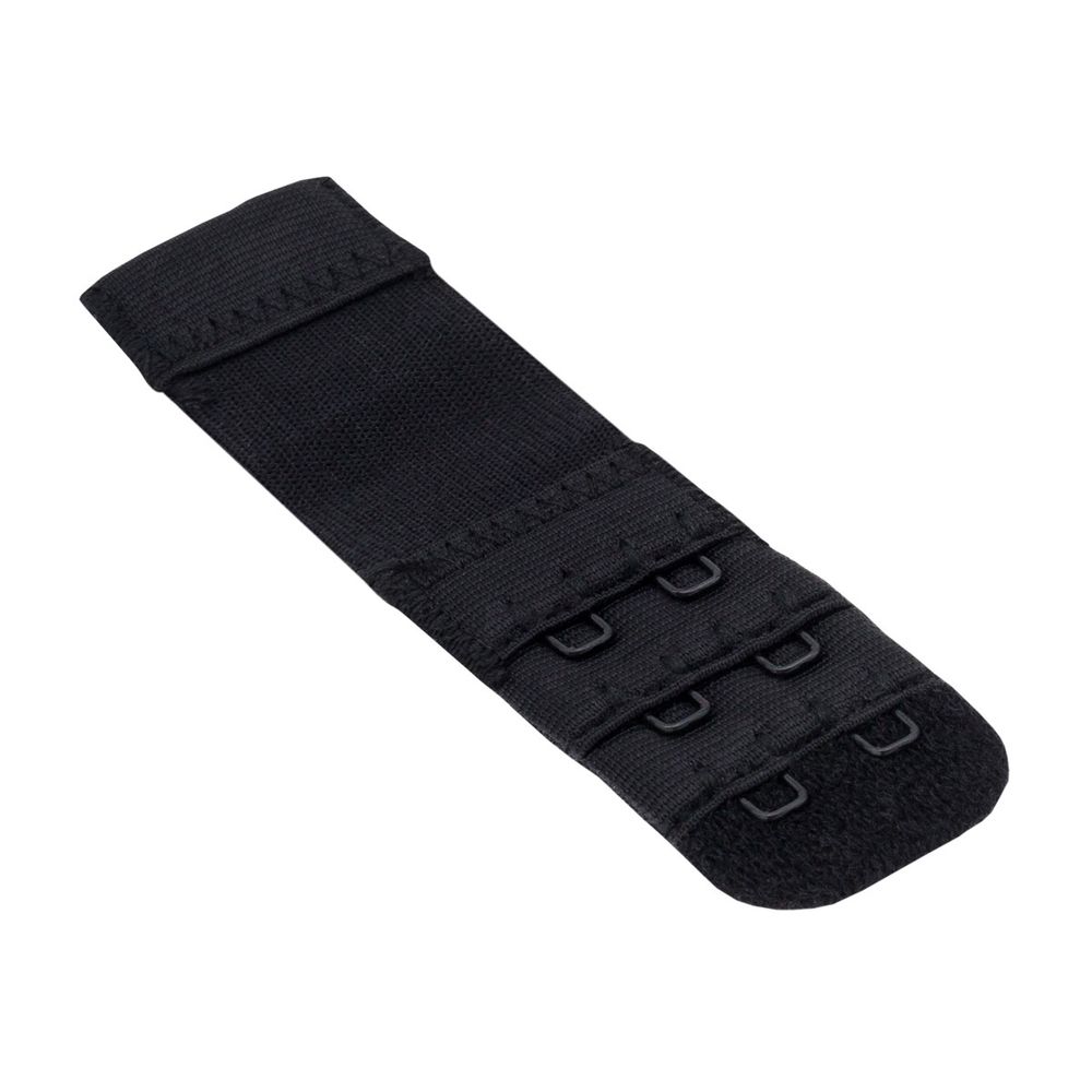 Удлинитель застежки для бюстгальтера 3*2, 25 мм, черный, 1 шт, Pony, 73302