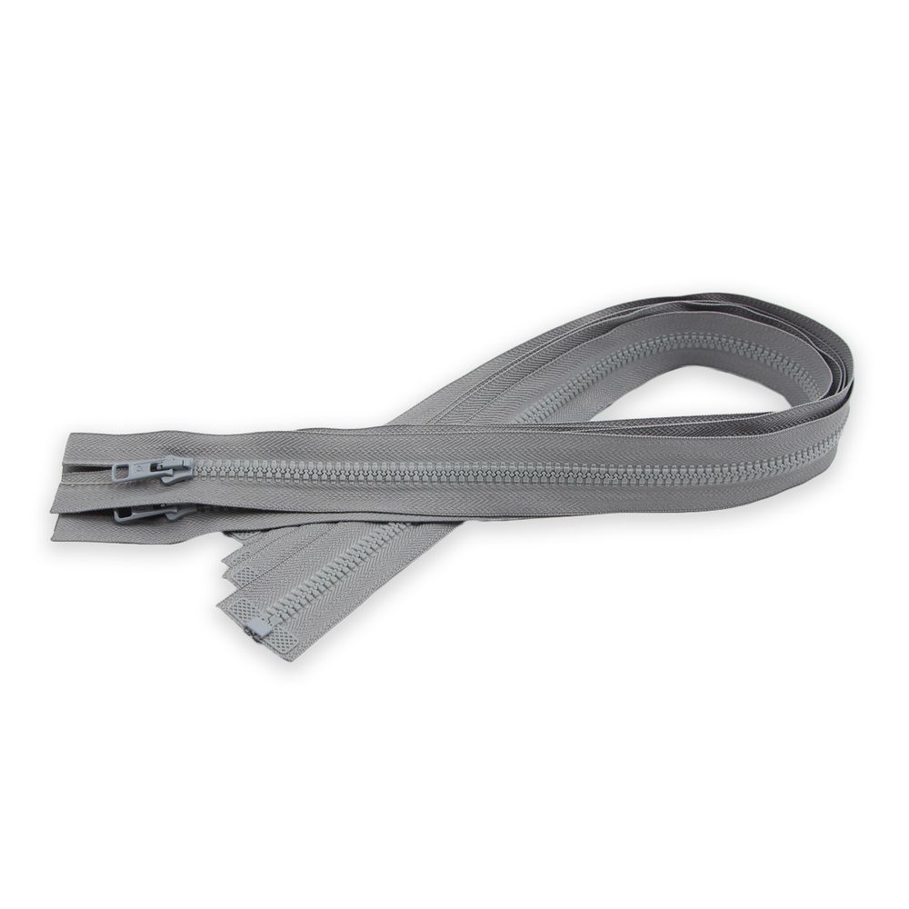 Молния трактор Arta Т6 (6 мм) 1 зам., разъем., 65 см, цв. 074 серый, уп.5 шт