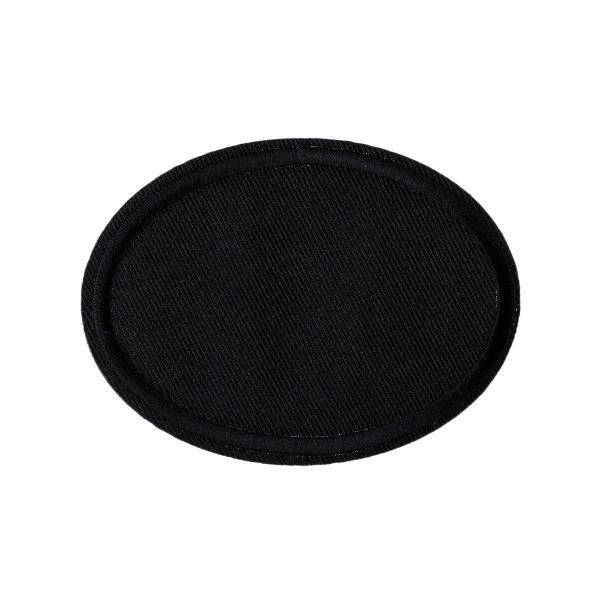 Термоаппликация L №11/5, 5 шт, L230A овал черный 4.7х6.3 см, Gamma