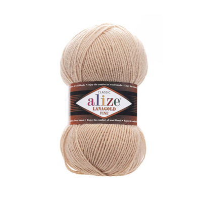 Пряжа Alize (Ализе) Lana Gold Fine / уп.5 мот. по 100 г, 390м, 585 камень A