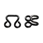 Крючки пришивные 15 мм, чер.никель мет, 10 шт