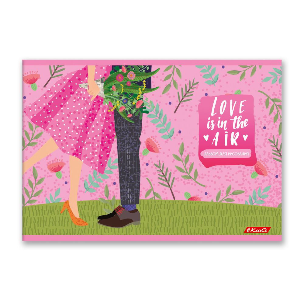 Альбом для рисования 100 г/м², A4 29х20.5 см, 48 л. на скобе, 5 шт, 000264 Время любви, Светоч 48АЛСК4_1_3_9