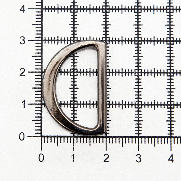 Полукольцо литое металл внутр. 25 мм (внешн. 30х20 мм), 2 шт, Hobby&Pro, чер.никель