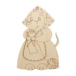 Заготовка для декорирования Рукодельница 10,3х6,7х0,3см, Астра