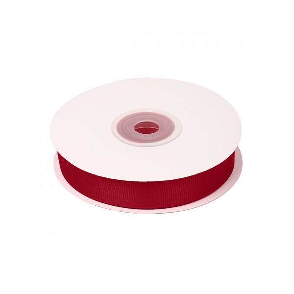 Лента репсовая (в рубчик) 20.0 мм / 22.8±1 метра, 260 бордовый, Magic4Hobby