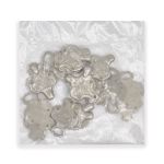 Крючки пришивные декоративные 50х19 мм, металл, серебро, 10 шт, BIG