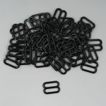 Рамки-регуляторы для бюстгальтера металл 12.0 мм, 50 шт, черный