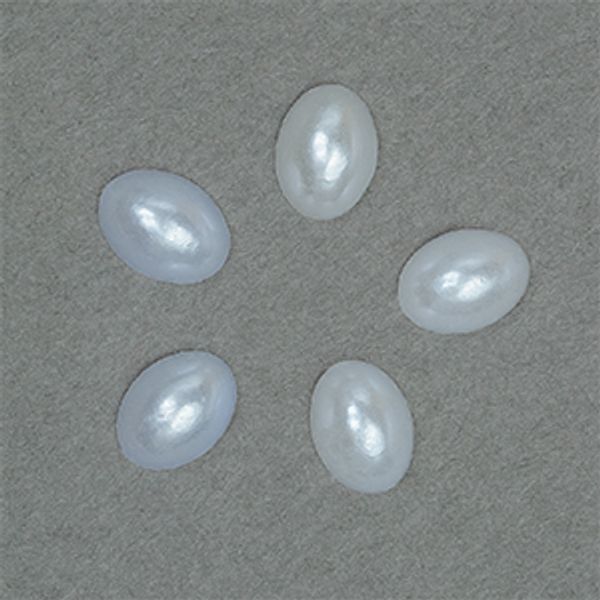 Полужемчужины перламутр Овал 6х8 мм цв.41 белый уп.500г (3600 шт)