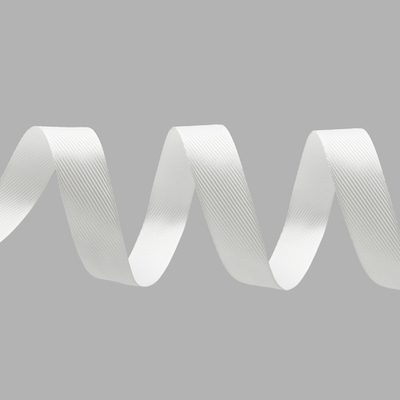 Лента декоративная ёлочка 25.0 мм / 20±1 метров, 01 белый