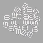 Рамки-регуляторы для бюстгальтера пластик 10.0 мм, белый, 100 шт, 512050-1