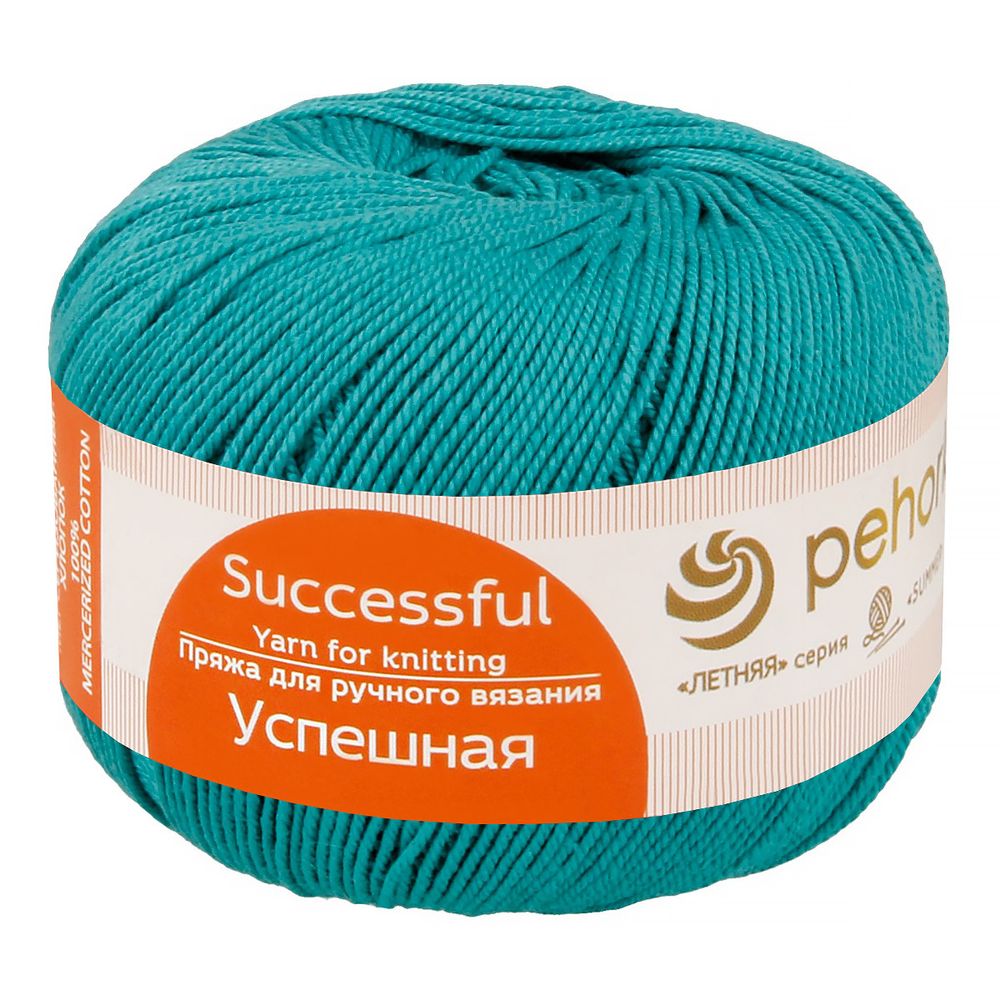Пряжа Пехорка Успешная / уп.10 мот. по 50 г, 220 м, цв.511 зеленка