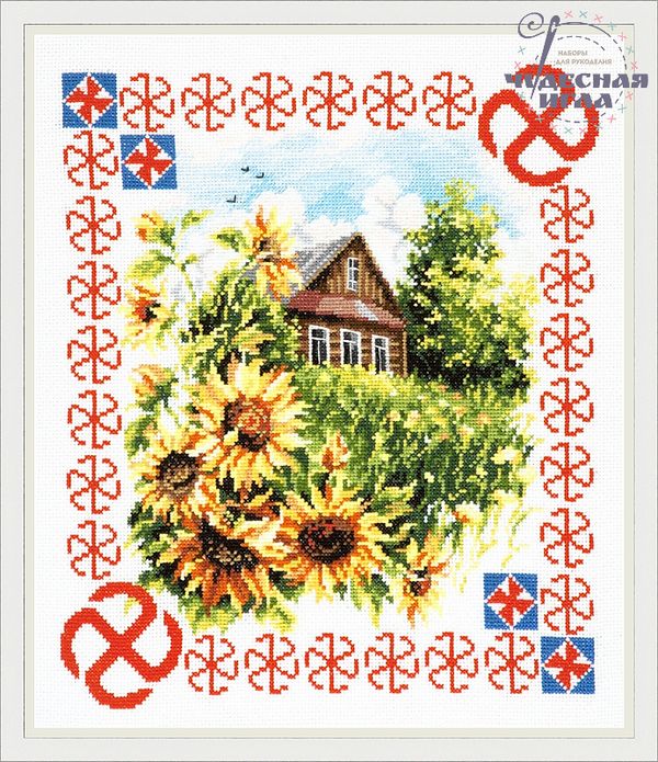 Набор для вышивания нитками Чудесная игла, Защита дома 28х23 см