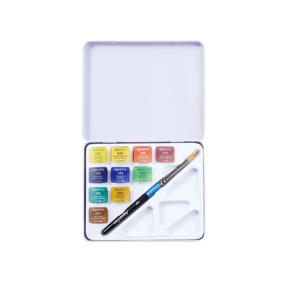Краска акварель набор Aquafine TRAVEL 10 цв, Daler Rowney 131900910