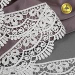 Кружево гипюр (плетёное) 60 мм, TBY.0740, белый, 13.71м, Kruzhevo