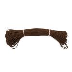 Резинка шляпная (шнур эластичный) ⌀2.0 мм / 30 метров, коричневый