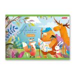 Альбом для рисования 100 г/м², A4 29х20.5 см, 12 л. на скобе, 10 шт, 000691 Дружные ребята, Светоч 12АЛСК4_1_3_9