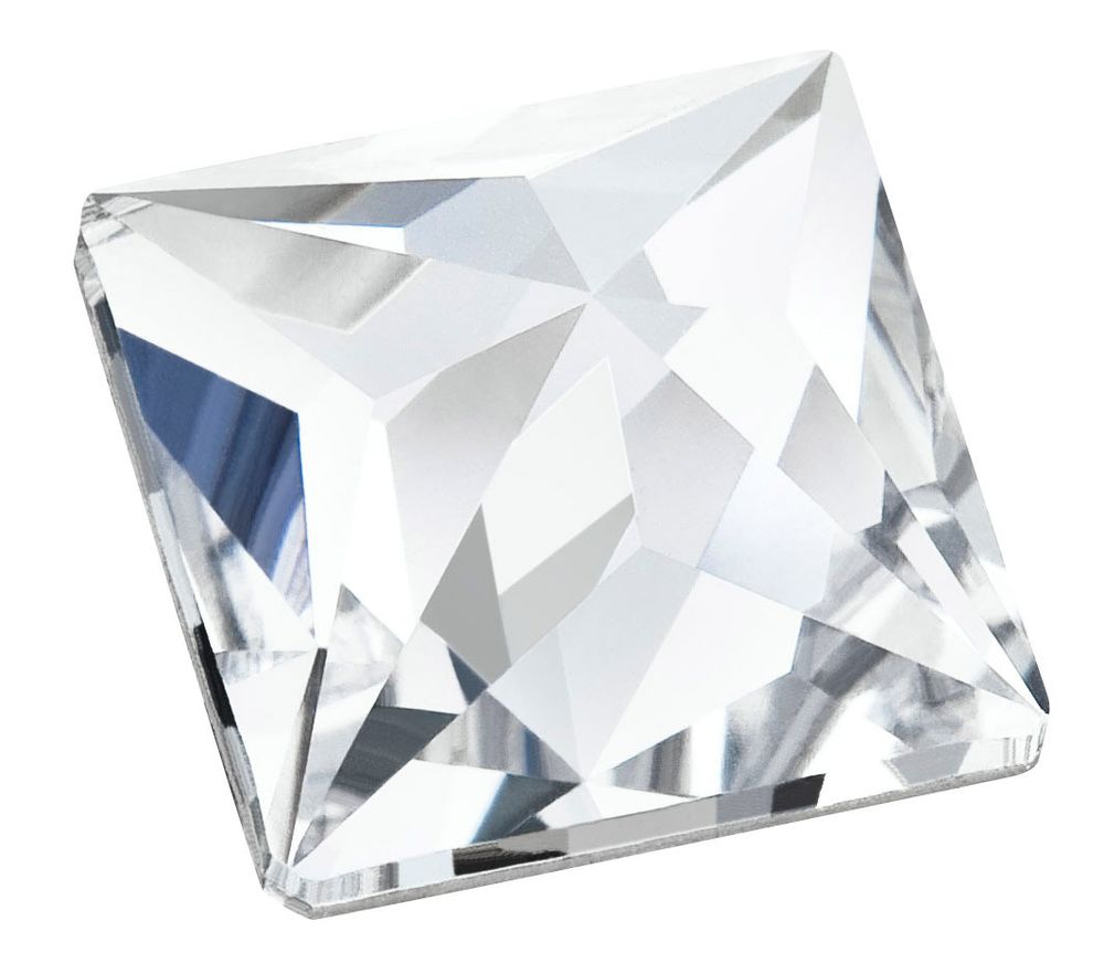 Стразы клеевые стекло 5х5 мм, 24 шт, белый(crystal), Preciosa 438-23-220