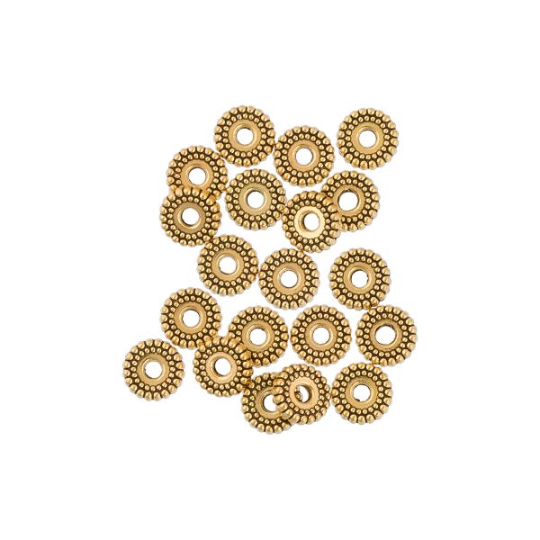 Рондели 8 мм, 20 шт, 02 под золото, Zlatka MRR-08