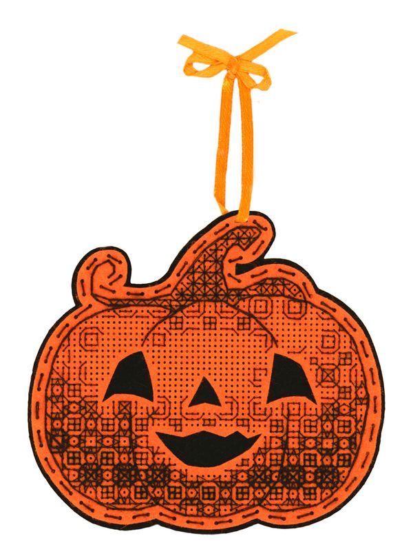 Набор для вышивания нитками МП Студия (Жар-птица), Тыковка с узорами, 10х11 см