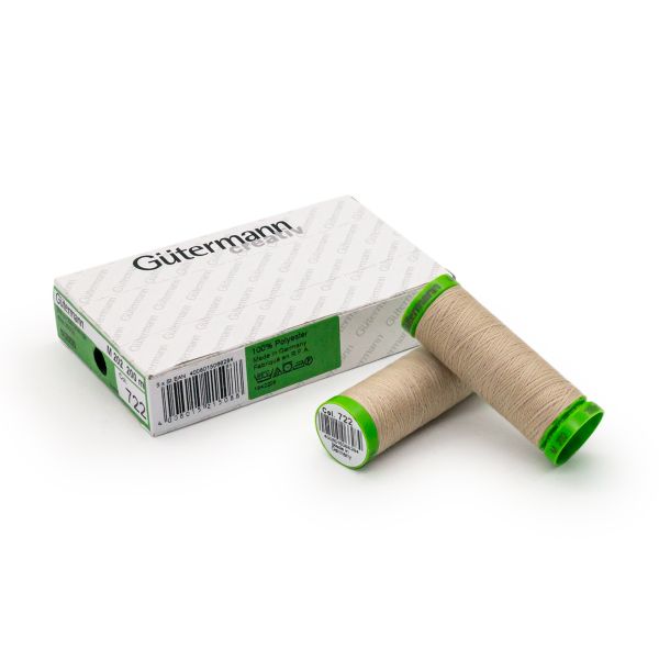 Нитки для тонких тканей Gutermann Extra Fine 150, 200м, 722 св.бежевый, 5 катушек
