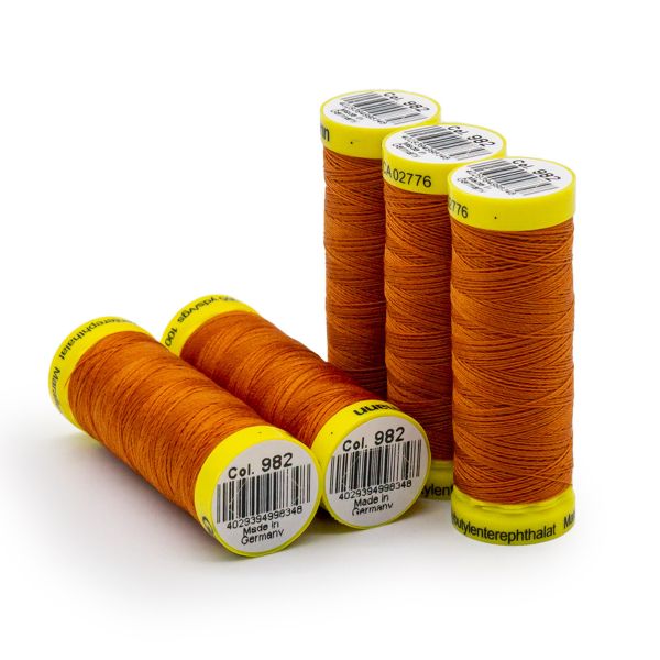 Нитки для трикотажа Gutermann Maraflex, 150м, 982 св.рыжий, 5 катушек