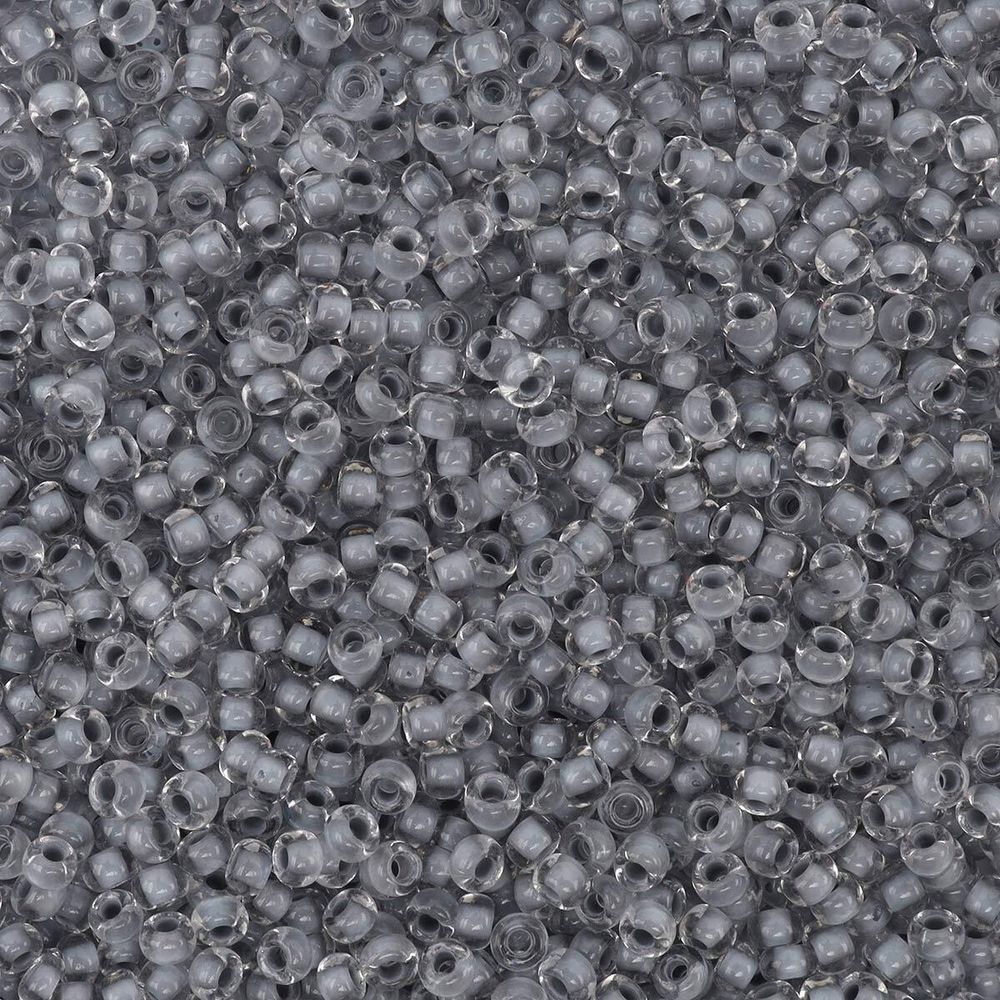 Бисер Preciosa прозрачный с цветн. центром 10/0 (38342) круг. отв, 50гр