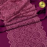 Кружево эластичное (стрейч) L1351 180мм цв.S256 Розовый рубин, 25 м, Kruzhevo