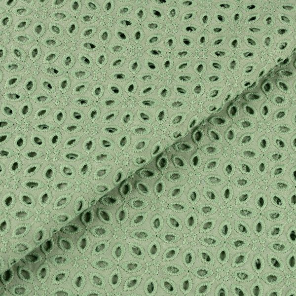 Ткань шитьё (прошва) 285 г/м², 135 см / 10 метров, 16-6216 св.зеленый, Gamma YFAS-2444-R