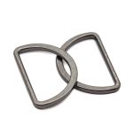 Полукольцо литое металл 30.0 мм (in), (внешн. 35х23 мм), 2 шт, Hobby&Pro, чер.никель