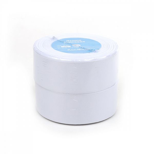 Лента репсовая (в рубчик) 38.0 мм, цв.029 белый набор For Hobby 2 шт по 22.86м (±1м)