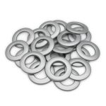 Люверсы шторные ⌀25 мм, цвет № 3 матовое серебро, 10 шт