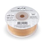 Лента капроновая (органза) 25.0 мм / 22.8±1 метра, 097 св. персиковый, Blitz OR-25