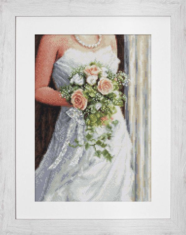 Набор для вышивания нитками Luca-S, Невеста 19х28 см