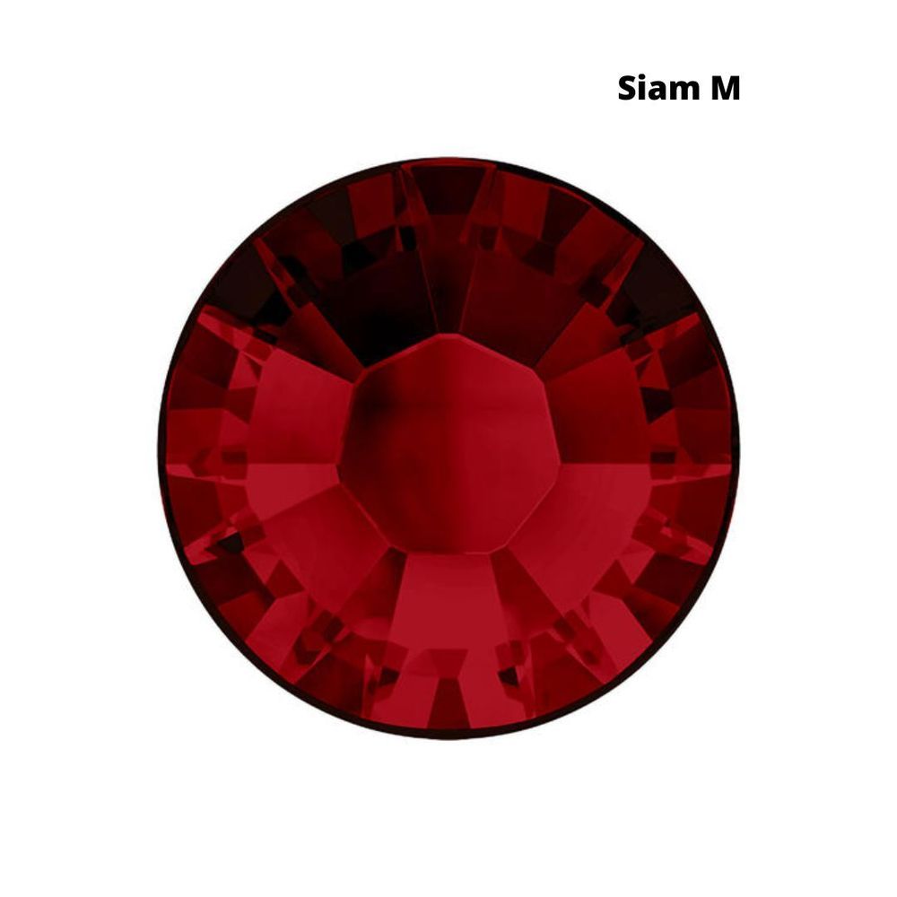 Стразы Swarovski клеевые плоские 2028HF, ss 5 (1.8 мм), Siam M, 144 шт