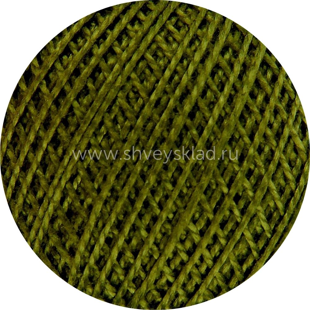 Пряжа ПНК им.Кирова Ирис / уп.20 мот. по 25 г, 150м, 4306 зеленый