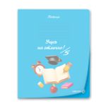 Тетрадь ученическая школьная пластик. прозр. обложкой 180 мкм. с трафарет. печатью, цвет.запечат.титул лист A5 24 л. на скобе 65 г/м², белизна 100% 15 шт линия, 01470 Мир знаний, Светоч Т193