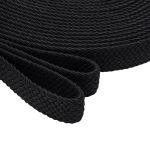 Стропа (ременная лента) 34 мм / 22.86 метра, [49.32 г/пог.м], плетеная эластичная, 01 черный, 3Al296