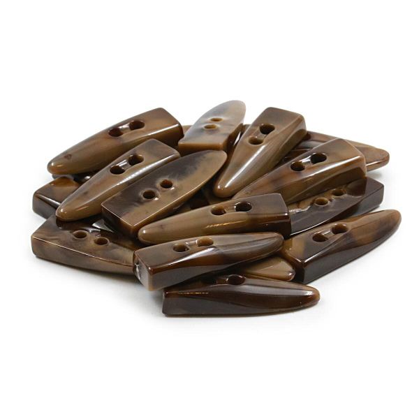 Пуговицы 2 прокола (3.02-1344-46) (т.коричневый мрамор), Б28, 20 шт