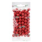 Бусины пластик ⌀10 мм, 50 г, микс цвета, круглые, Astra&Craft (629 красный), 1AL121-3