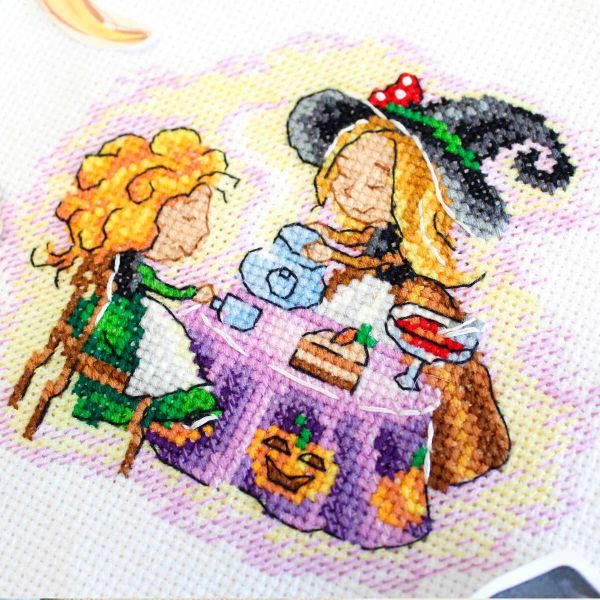 Набор для вышивания нитками МП Студия, Полуденный чай 11х12 см