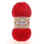 Пряжа Alize (Ализе) Baby Best / уп.5 мот. по 100 г, 240м, 056 красный A