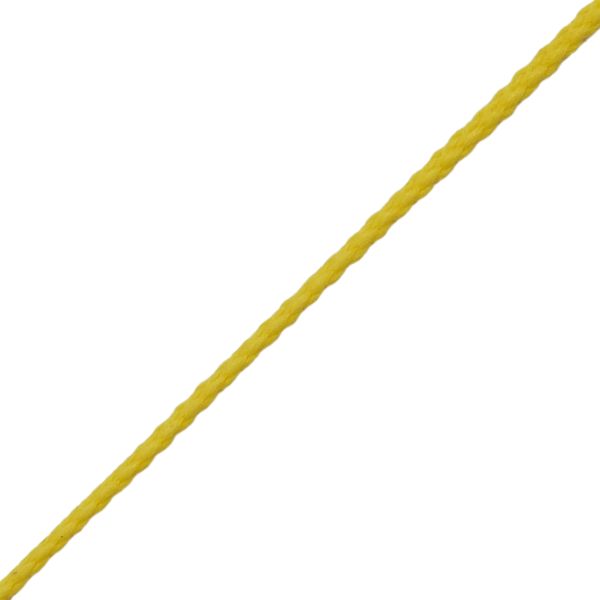 Шнур плетеный ⌀1.5 мм / 100 метров, 006 желтый