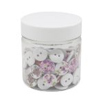 Украшения декоративные пуговицы деревянные Цветы №3, 15-18 мм, 100 шт