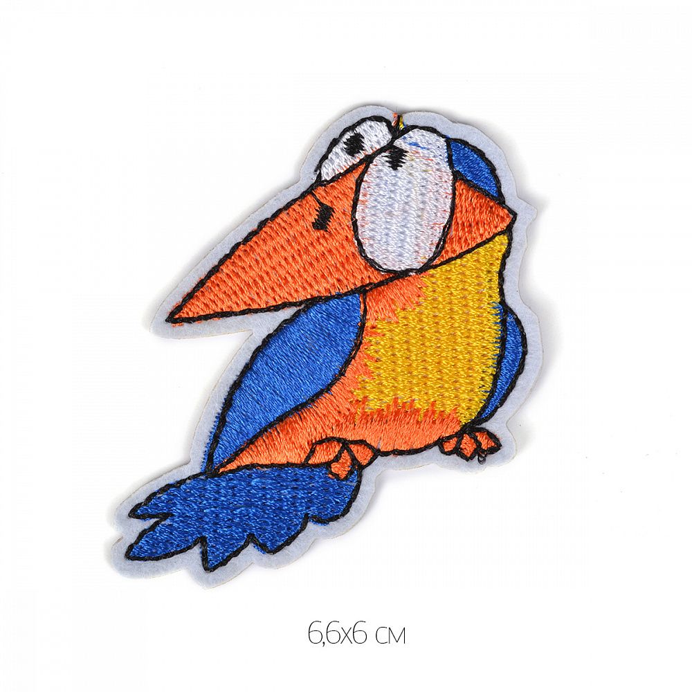 Термоаппликация Птичка 6см, 10 шт Термоаппликация Птичка 6см, 10 шт